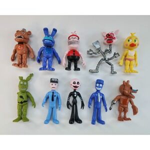 Lot of 10 - Five Nights at Freddy's Action Figures Toys Dolls FNAF